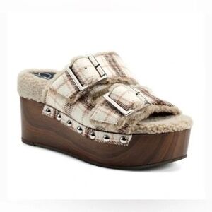 NEW JESSICA SIMPSON Cyriss Cozy Open Toe Platform Sandals